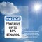 Signmission Contains Up To 10% Ethanol, 7 in W x Rectangle, Vinyl Decal OS-2PACK-NS-D-710-V-10806 - alternate 6